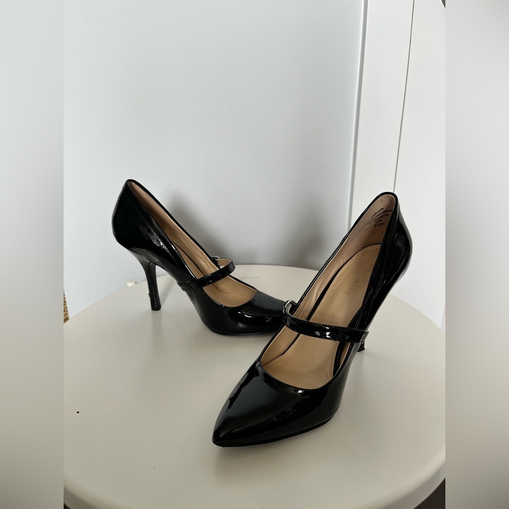 Nine West Elegant Black Patent Leather Heels